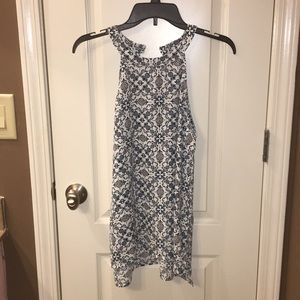 //Tank top// blue pattern. Selling for $7